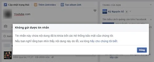 Không thể đăng nội dung có chứa "youtube.com". ảnh 3 nguoi-dung-ca-than-vi-facebook-chan-nham-tu-khoa-2