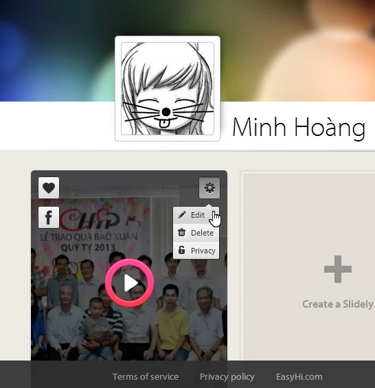 Tạo Slideshow ghi dấu kỉ niệm ảnh 4
