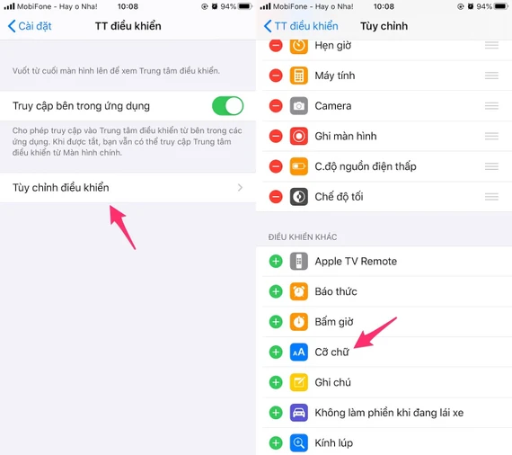 text-size-iphone