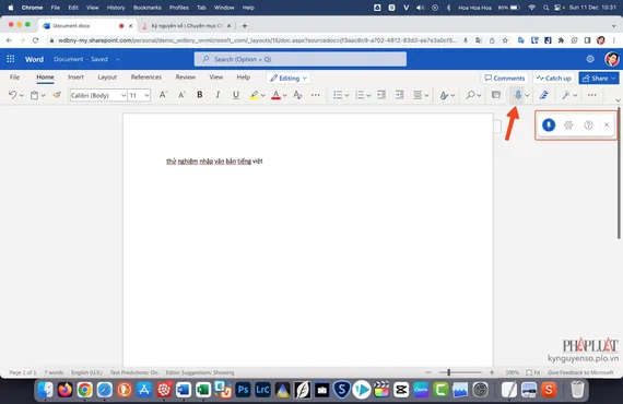 nhap-van-ban-bang-giong-noi-tren-trinh-duyet Nhập văn bản bằng giọng nói tiếng Việt ngay trên trình duyệt. Ảnh: MINH HOÀNG