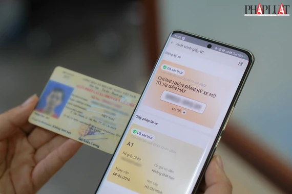 Không thể tích hợp GPLX của người khác vào ứng dụng VNeID. Ảnh: MINH HOÀNG Không thể tích hợp GPLX của người khác vào ứng dụng VNeID. Ảnh: MINH HOÀNG