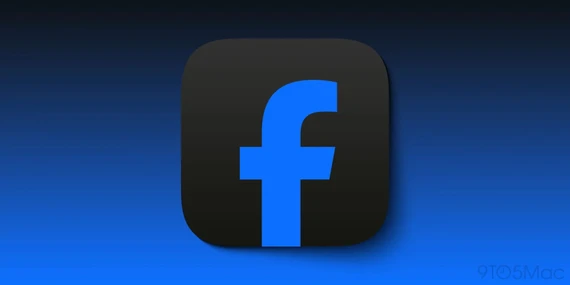 Biểu tượng ứng dụng Facebook bỗng nhiên chuyển sang màu đen. Ảnh: 9to5mac Biểu tượng ứng dụng Facebook bỗng nhiên chuyển sang màu đen.