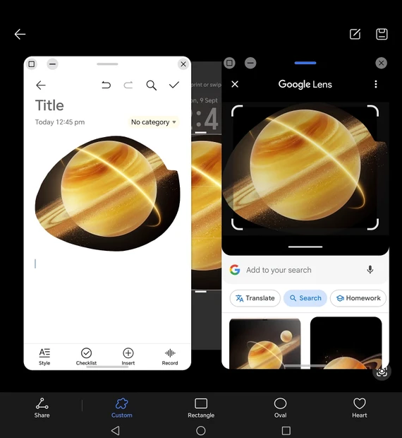 Tính năng Circle To Do More (vẽ vòng tròn để làm nhiều hơn). Tính năng Circle To Do More (vẽ vòng tròn để làm nhiều hơn).
