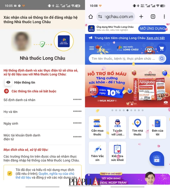 Dễ dàng theo dõi lịch sử khám chữa bệnh và mua thuốc trên VNeID. Ảnh: MINH HOÀNG Dễ dàng theo dõi lịch sử khám chữa bệnh và mua thuốc trên VNeID. Ảnh: MINH HOÀNG