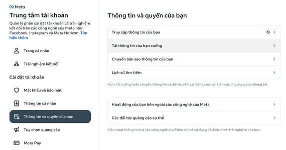 Cài đặt Facebook. Ảnh: MINH HOÀNG Cài đặt Facebook. Ảnh: MINH HOÀNG
