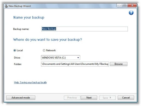 Sao lưu, phục hồi dữ liệu với Fbackup ảnh 1