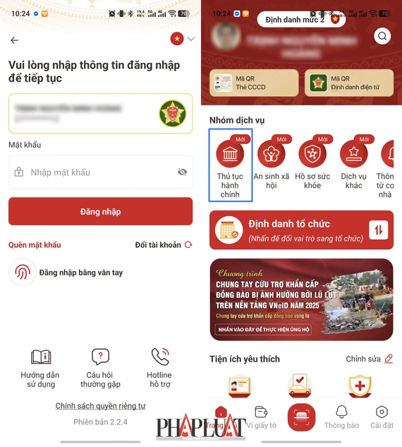 Cài đặt ứng dụng VNeID và định danh mức 2. Ảnh: MINH HOÀNG Cài đặt ứng dụng VNeID và định danh mức 2. Ảnh: MINH HOÀNG