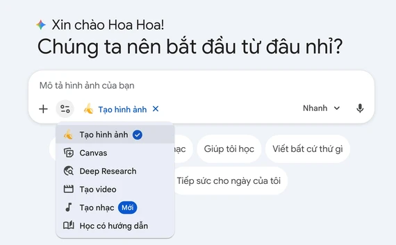 Nano Banana 2 hiện đã được triển khai cho người dùng Google Gemini. Ảnh: TIỂU MINH