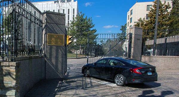 Trụ sở đại sứ quán Nga tại Mỹ. Ảnh: SPUTNIK