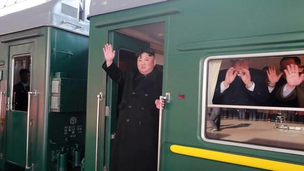 Tàu bọc thép của ông Kim Jong-un sẽ đến Nga vào ngày mai. Ảnh: INDEPENDENT