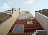 Ngôi nhà thiết kế 2 lớp mặt tiền chống bụi ở Bình Dương
