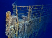 Hình ảnh mới 'gây sốc' của xác tàu Titanic dưới Đại Tây Dương