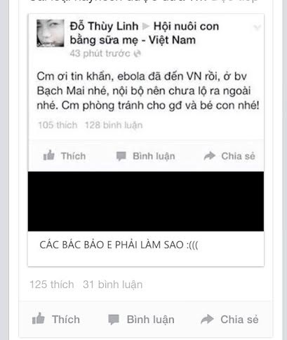 Cục An ninh điều tra đối tượng tung tin dịch Ebola xuất hiện tại Hà Nội