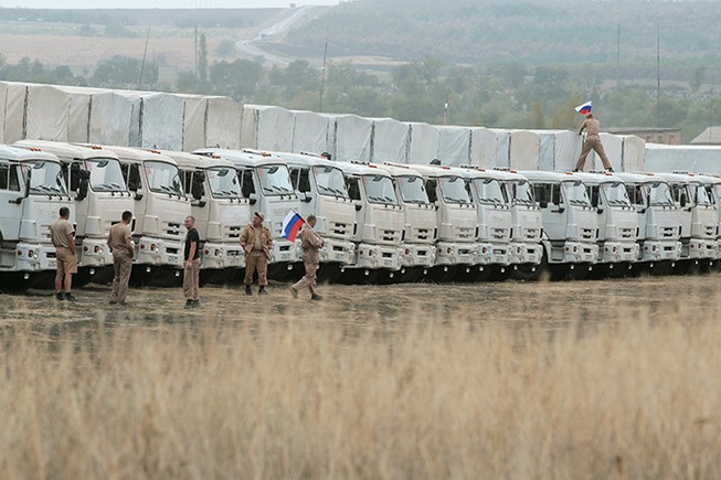 200 xe tải của Nga tiến vào Ukraine