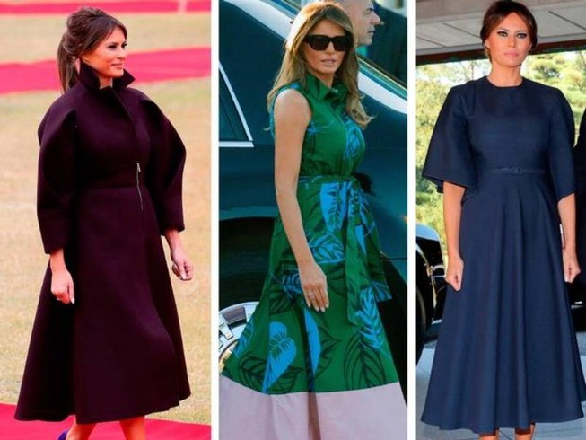 'Bộ sưu tập thời trang' của bà Trump khi công du châu Á