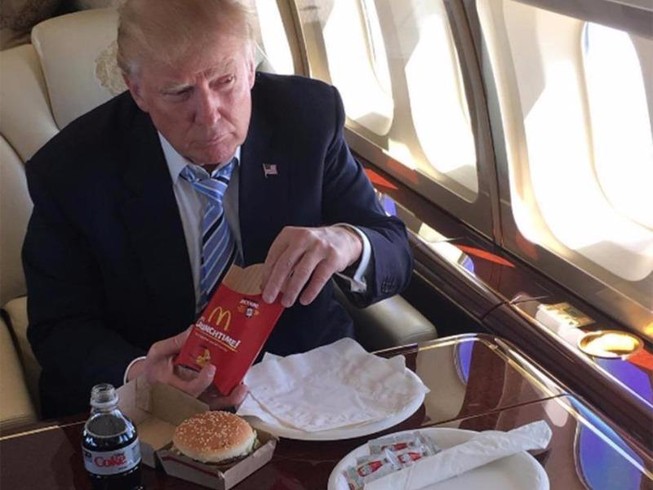 Hé lộ về khẩu phần ăn đặc biệt của ông Trump