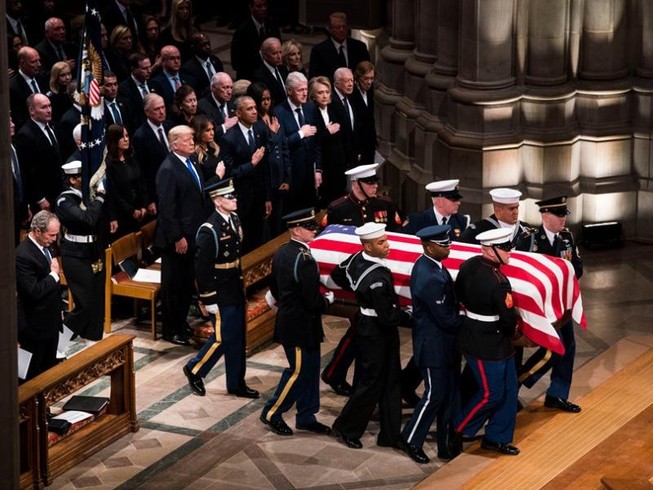 Những điểm nhấn tại đám tang cựu Tổng thống George H.W. Bush