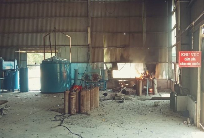 Nổ ống dẫn khí gas, 3 công nhân bỏng nặng