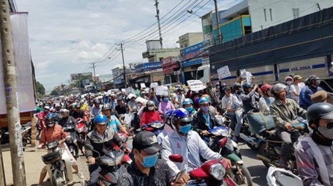 Tạm giữ hình sự 18 người gây rối ở Đồng Nai