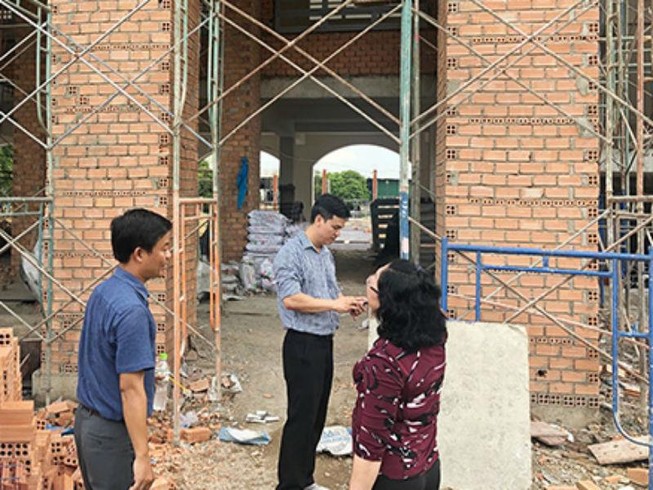 Một trường học xây dựng không phép ở Đồng Nai