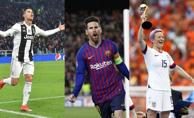 Ai qua mặt nổi Ronaldo và Rapinoe?
