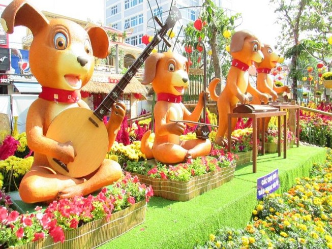 Đường hoa Cần Thơ rực rỡ trước giờ khai mạc