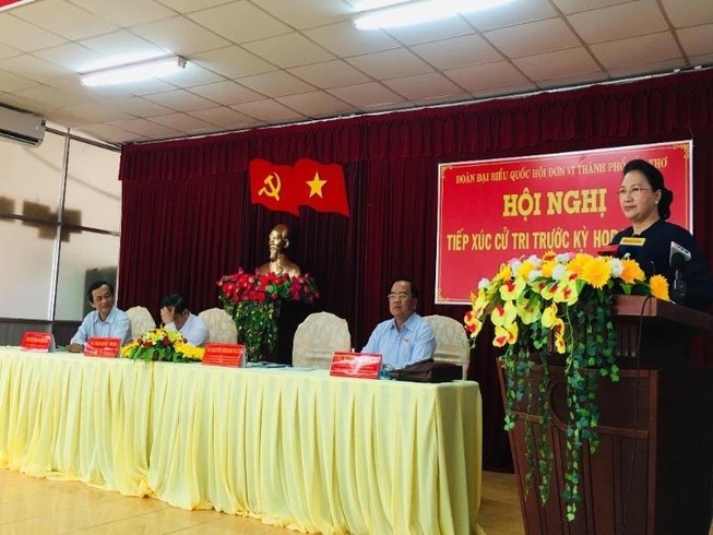 Chủ tịch Quốc hội trả lời cử tri về giá xăng, giá điện
