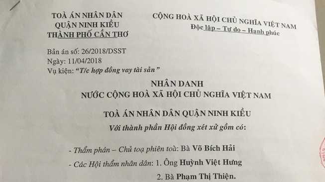 Bị hủy án vì không xác định rõ số hàng, tiền đã giao nhận