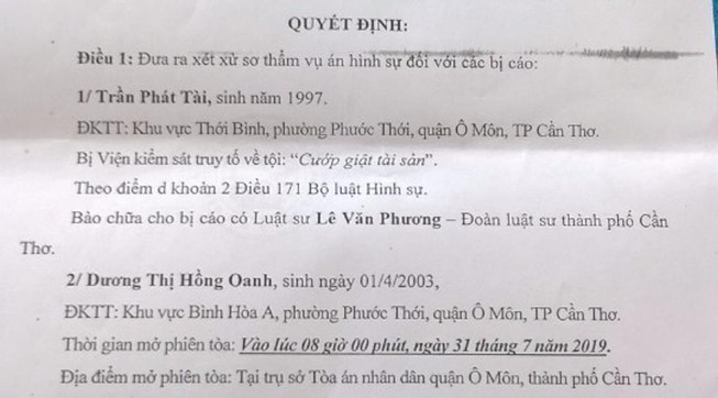 Vụ cướp giật chiếc ba lô đầy bí ẩn: 'Không ép cung, nhục hình'