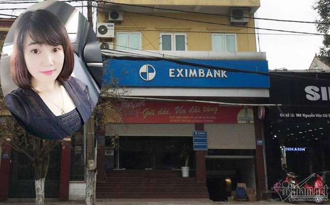 Eximbank huyện Đô Lương và bà Nguyễn Thị Lam (ảnh nhỏ) - Ảnh: VNN