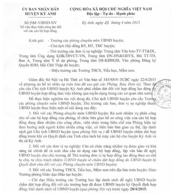 Hà Tĩnh: Hàng trăm giáo viên đứng trước nguy cơ mất việc