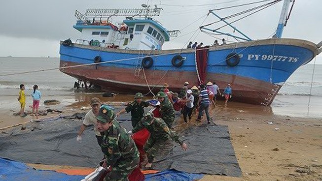 Cảng vụ Quy Nhơn thông tin lý do nhiều tàu bị chìm