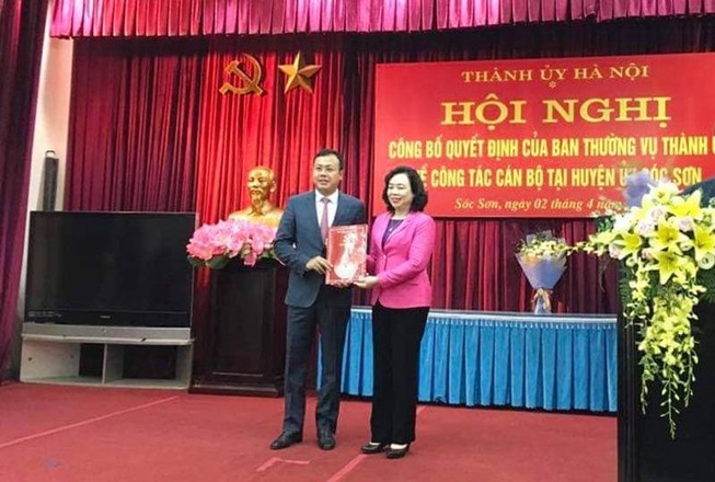 Con ông Phạm Quang Nghị về làm Phó Bí thư Sóc Sơn