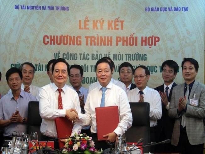 Đưa văn hoá bảo vệ môi trường vào giáo dục nhà trường