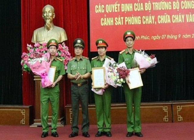 Công an Vĩnh Phúc có thêm 3 phó giám đốc