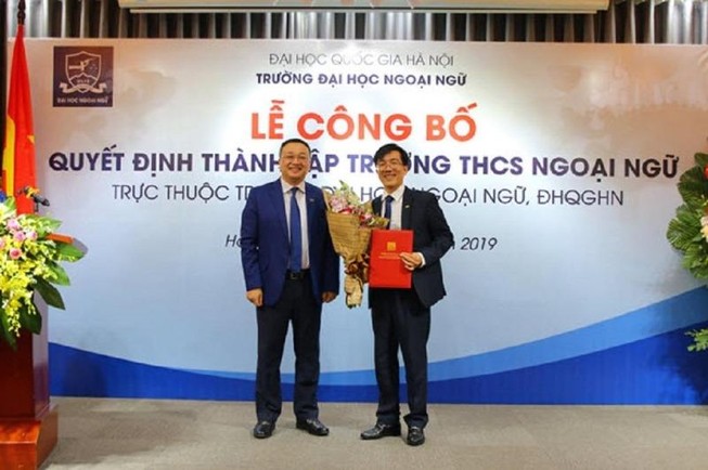 Đại học Ngoại ngữ thành lập trường THCS ngoại ngữ