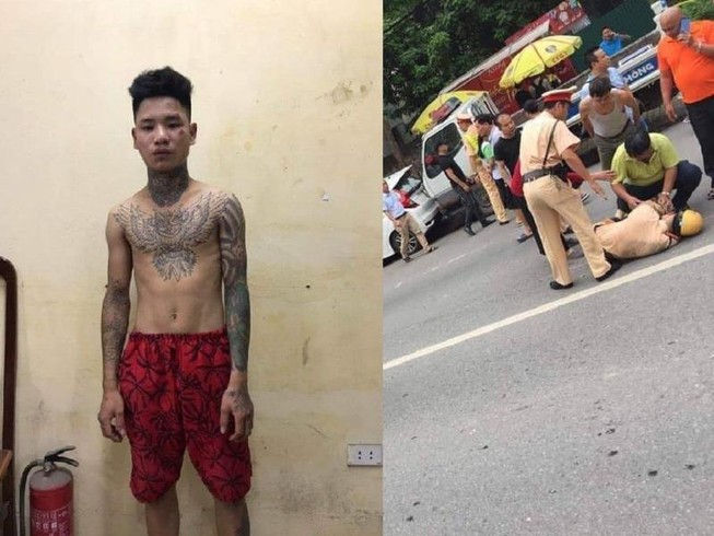 Tạm giam thanh niên không đội mũ bảo hiểm, tông gục CSGT