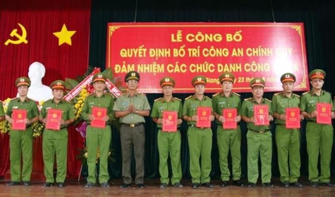 Thêm 1 tỉnh bố trí 100% công an xã chính quy