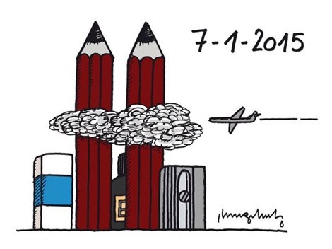 Thảm sát Charlie Hebdo: Điện Élysée treo cờ rủ