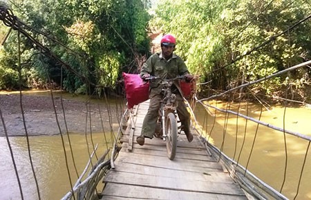 Kon Tum: Nhiều cây cầu treo xuống cấp