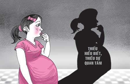 Khi trẻ em làm mẹ trẻ con
