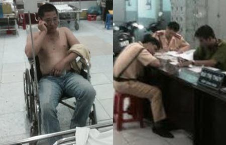Tạm giữ “ông giám đốc” chống CSGT