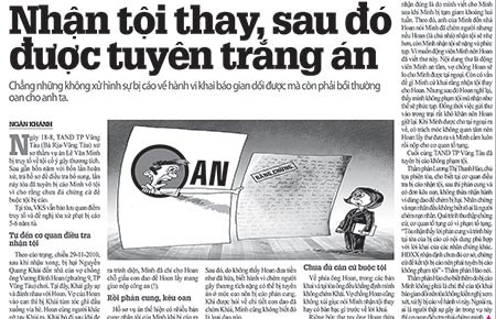 Nhận tội thay thì không được bồi thường oan