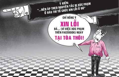 Xúc phạm trên ‘phây’ thì xin lỗi thế nào?