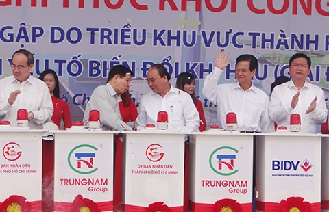 Khởi công dự án chống ngập lớn nhất TP.HCM