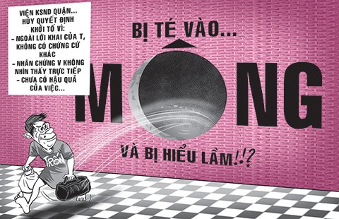 Không phê chuẩn khởi tố vụ té vào mông em vợ