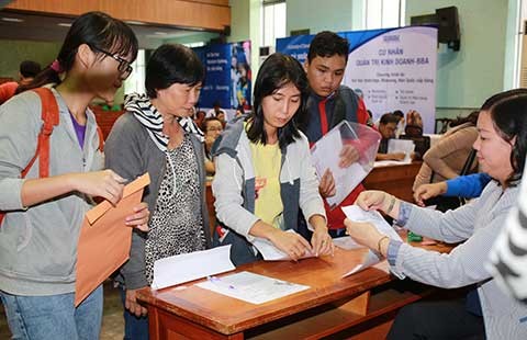 Điểm sàn xét tuyển đại học 15-19 điểm