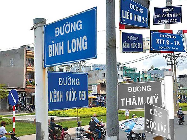 TP.HCM cần hơn 2.100 tên để đặt, đổi tên các con đường