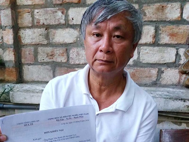 Cựu GĐ Sở Y tế Long An: ‘Tôi không có sai phạm nào’