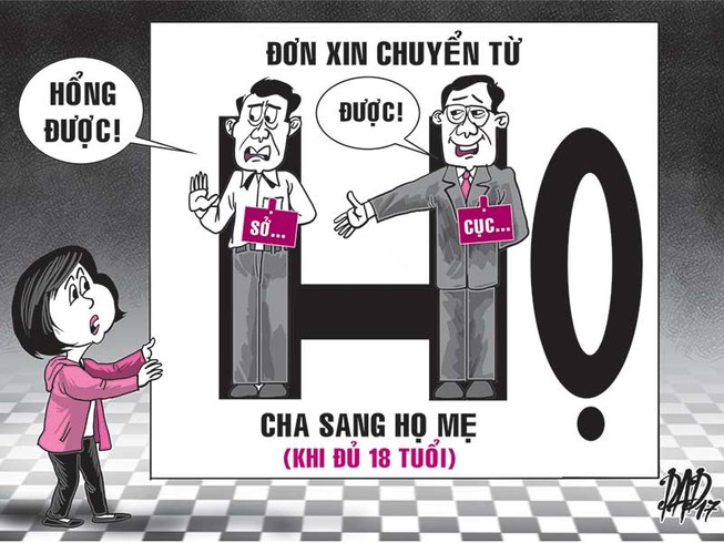 Đủ 18 tuổi, muốn đổi từ họ cha sang họ mẹ